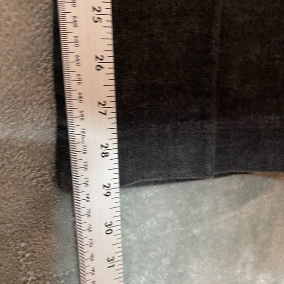Talbots Women Classic Mid Rise Dark Gray Bootcut Stretch Denim Jean Trouser 10P - Picture 11 of 13